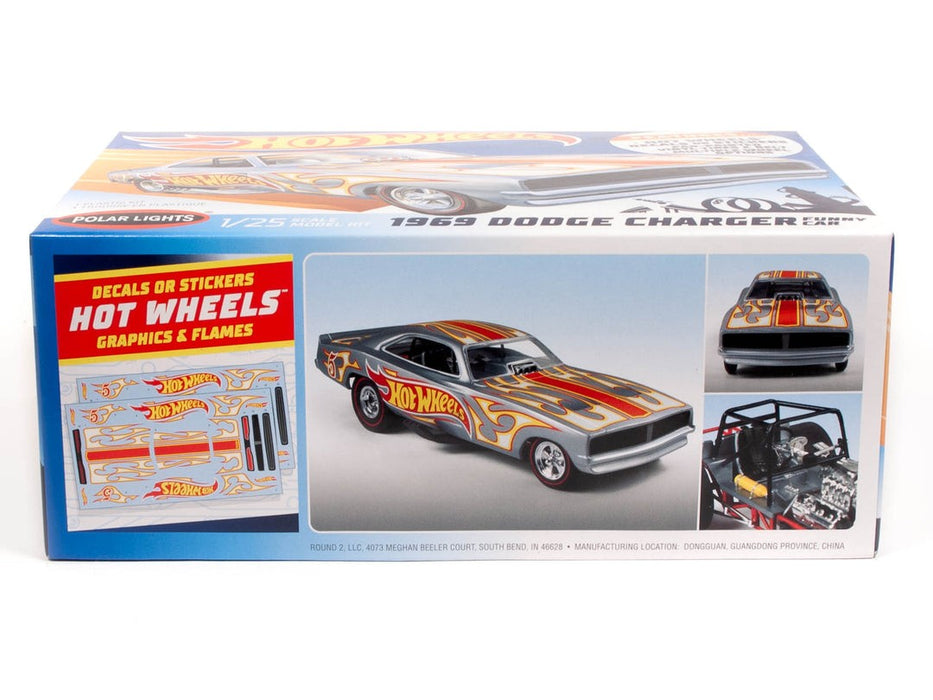 Polar Lights 1969 Dodge Charger Funny Car Hot Wheels - 1/25 Scale Model Kit