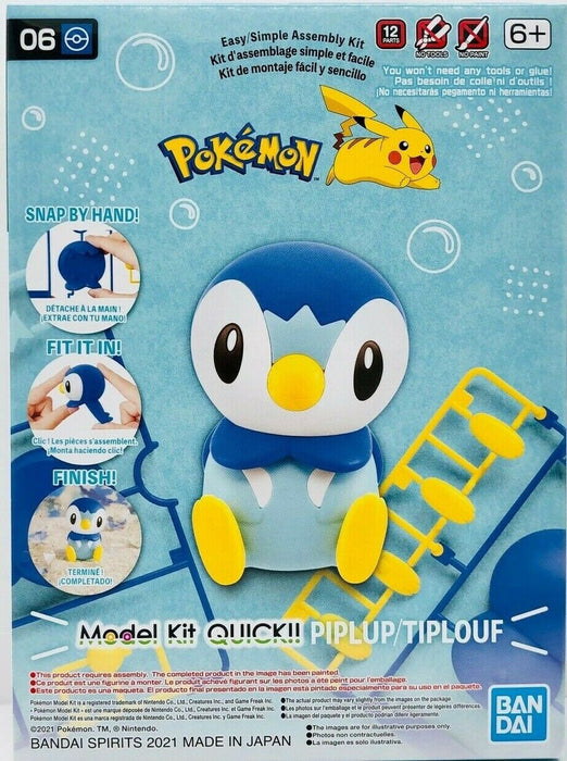 Bandai Piplup Pokemon Model Kit