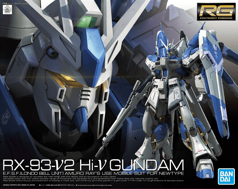 Bandai Hi-V (Hi-Nu) Gundam RG - 1/144 Scale Model Kit