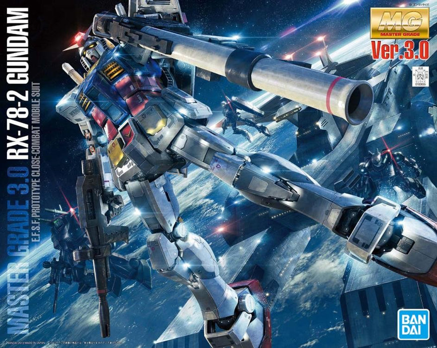 Bandai RX-78-2 Gundam Ver. 3.0 Gundam MG - 1/100 Scale Model Kit