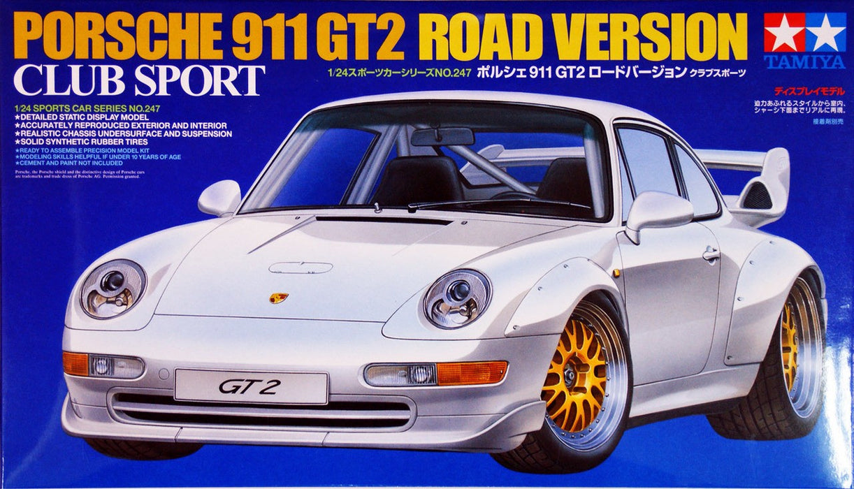 Tamiya Porsche 911 GT2 Road Version Club Sport - 1/24