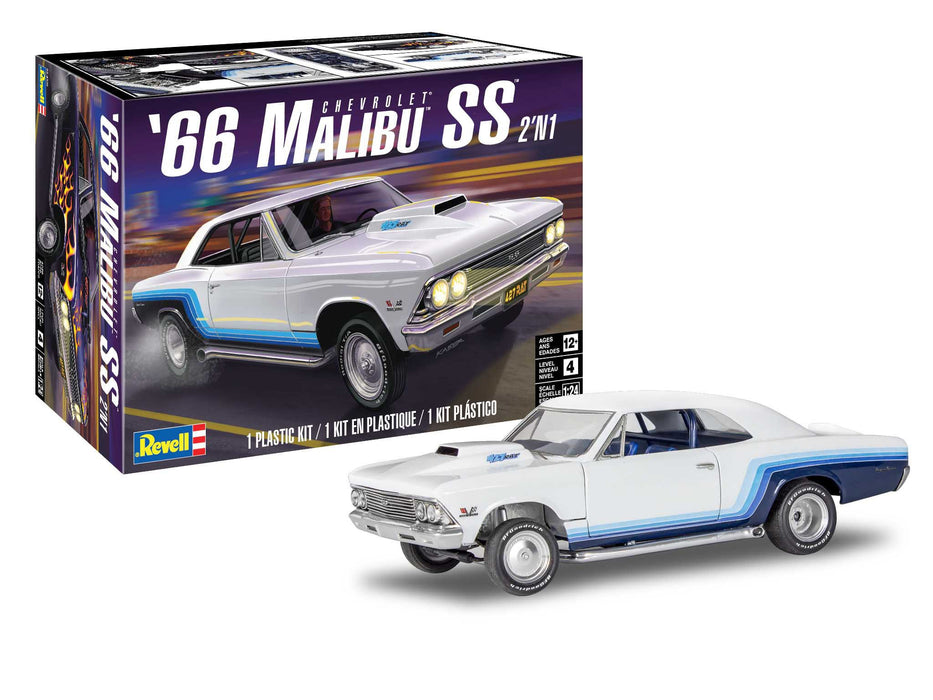 Revell 1966 Chevy Malibu SS (2 N 1) - 1/24 Scale Model Kit