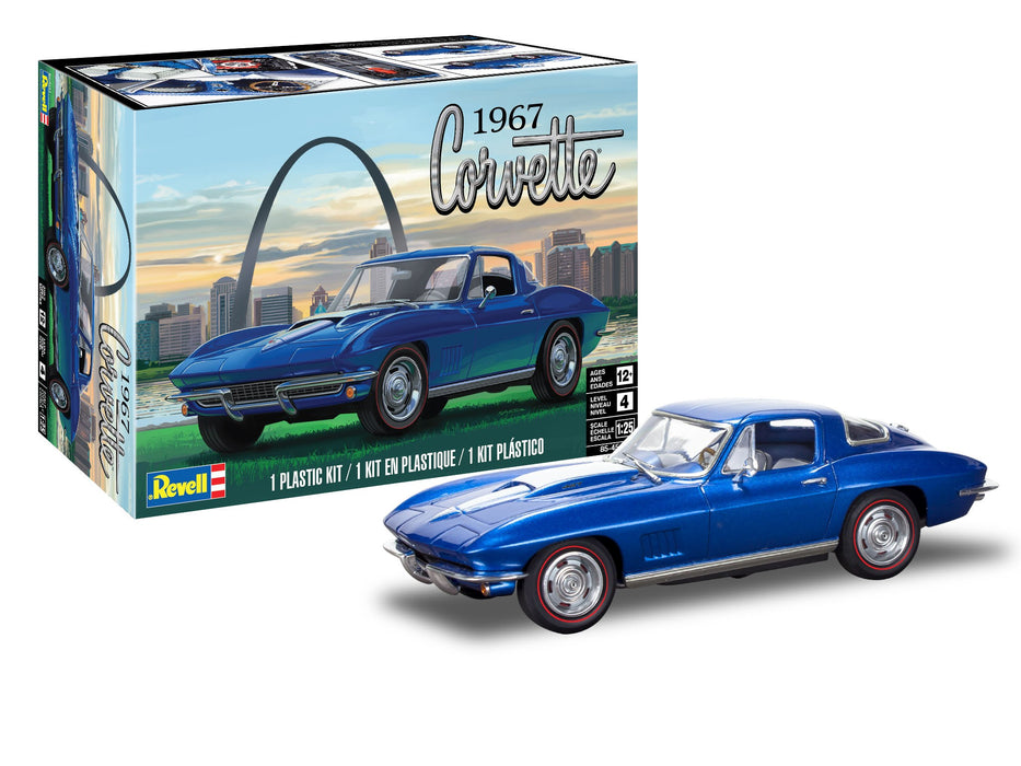 Revell 1967 Corvette Sting Ray Sport Coupe (2 N 1) - 1/25 Scale Model Kit