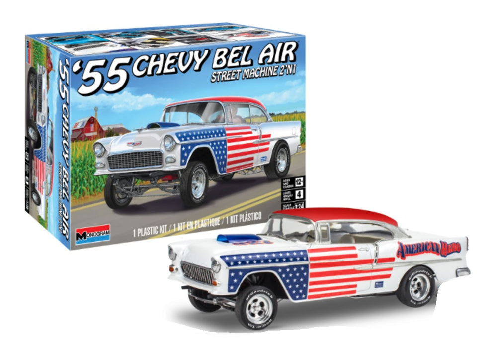 Revell 1955 Chevy Bel Air Street Machine (2 in 1) - 1/24 Scale Model Kit