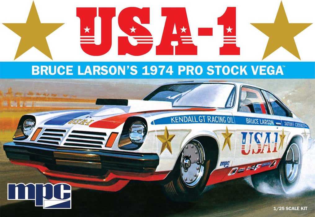 MPC Bruce Larson USA-1 Pro Stock Vega - 1/25 Scale Model Kit