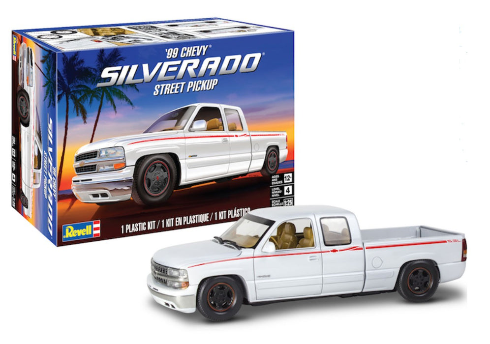 Revell 1999 Chevy Silverado Street Pickup - 1/25 Scale Model Kit