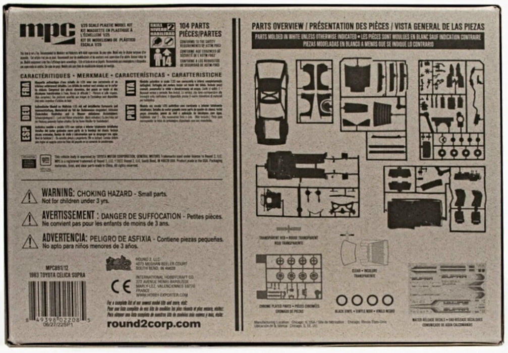 MPC 1983 Toyota Celica Supra - 1/25 Scale Model Kit