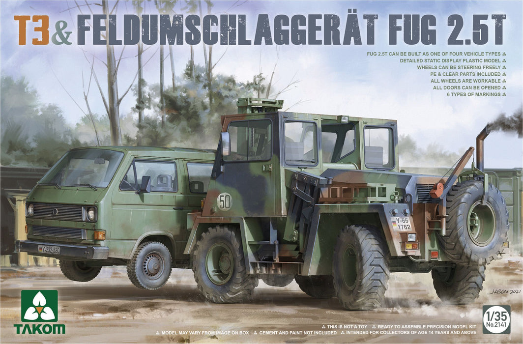 Takom T3 & Feldumschlaggerät Fug 2.5t - 1/35 Scale Model Kit