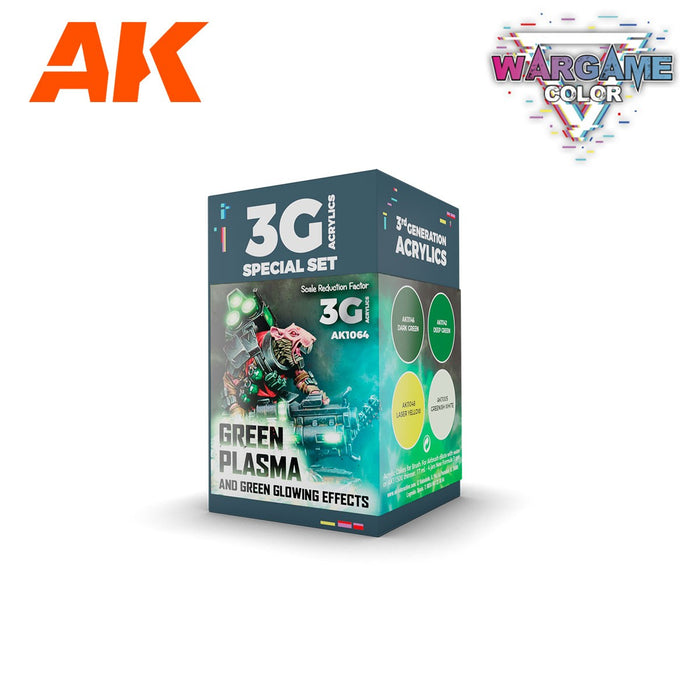 AK Interactive Wargame Color Set: Green Plasma and Glowing Effects - AK1064