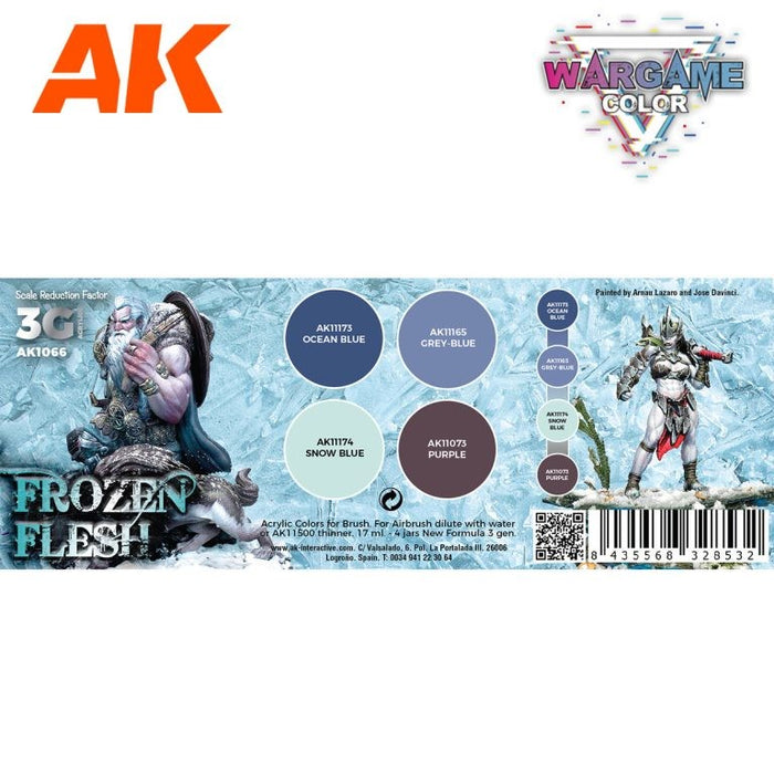 AK Interactive Wargame Color Set: Frozen Flesh - AK1066