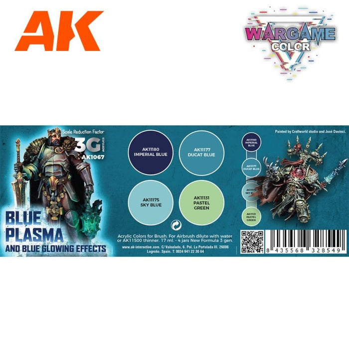 AK Interactive Wargame Color Set: Blue Plasma and Glowing Effects - AK1067