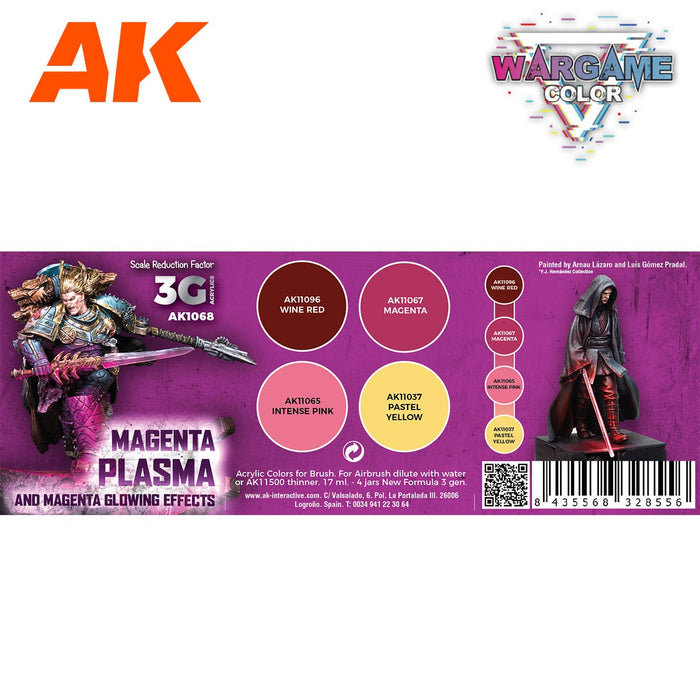 AK Interactive Wargame Color Set: Magenta Plasma and Glowing Effects - AK1068