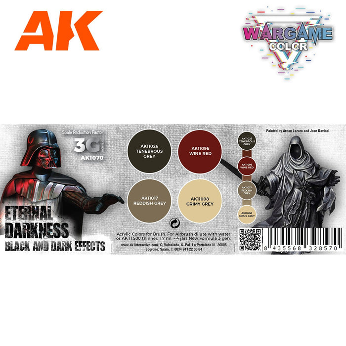 AK Interactive Wargame Color Set: Eternal Darness - AK1070