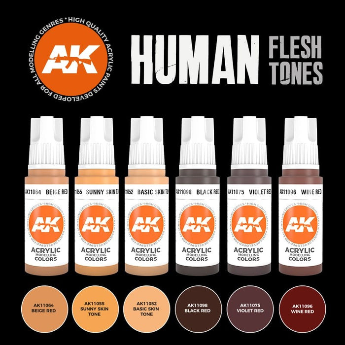 AK Interactive Human Flesh Tones - AK11603