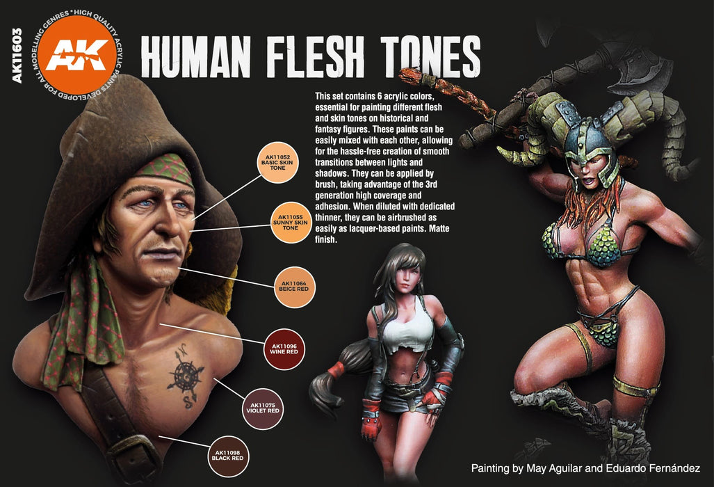 AK Interactive Human Flesh Tones - AK11603