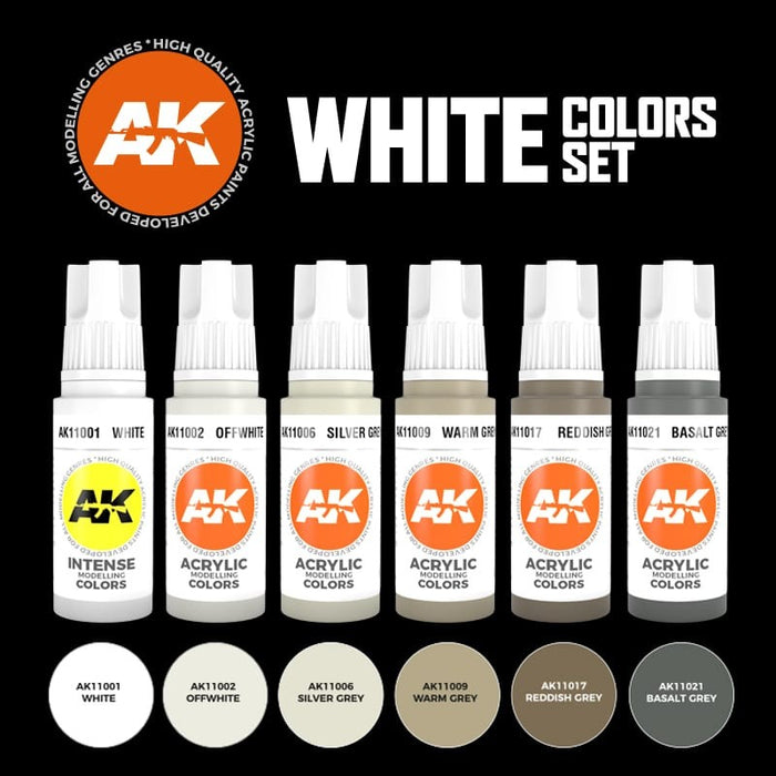 AK Interactive White Color Set - AK11609