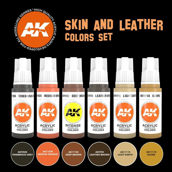 AK Interactive Skin and Leather Colors Set - AK11613