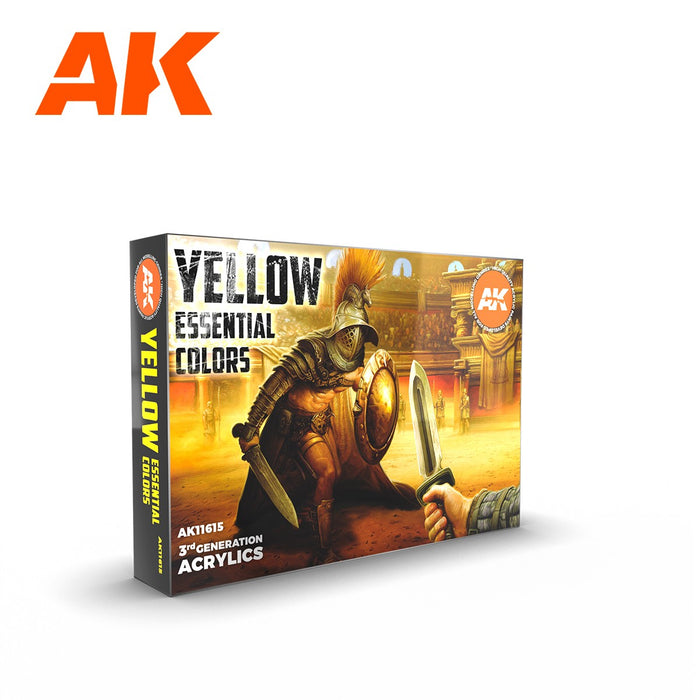 AK Interactive Yellow Essential Color Set - AK11615