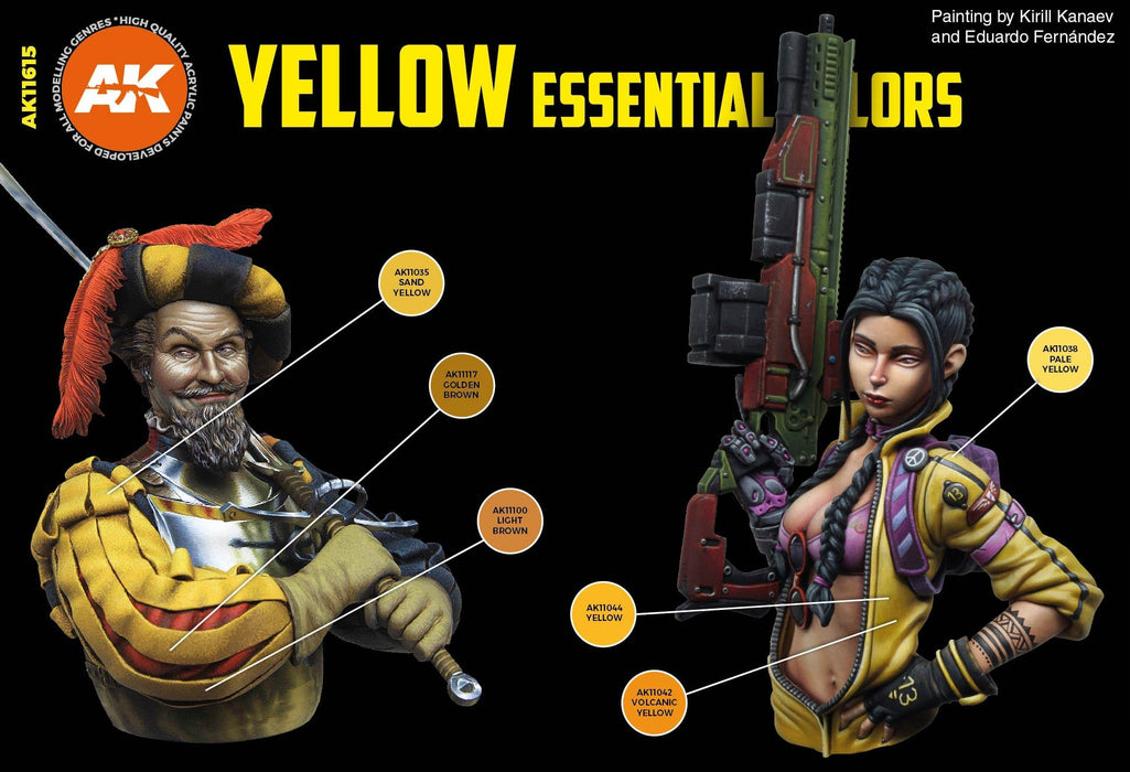 AK Interactive Yellow Essential Color Set - AK11615