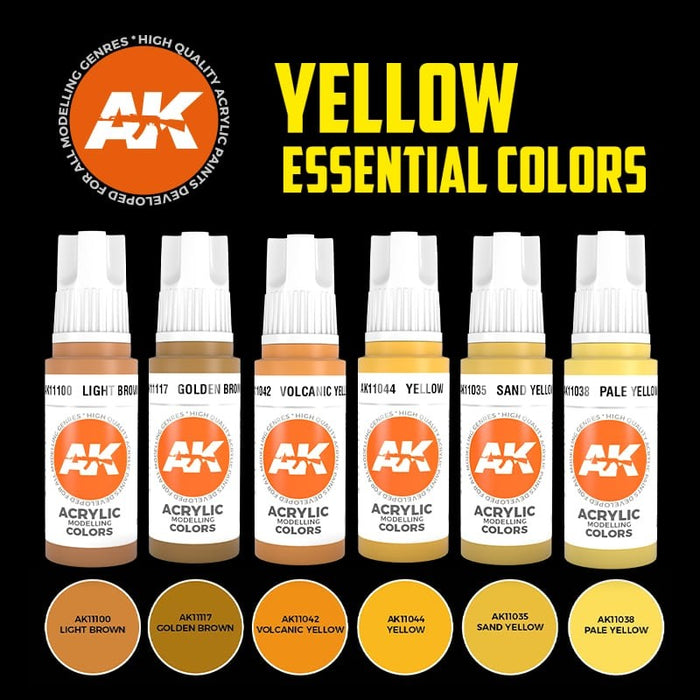 AK Interactive Yellow Essential Color Set - AK11615