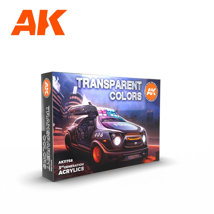 AK Interactive Transparent Color Set - AK11758