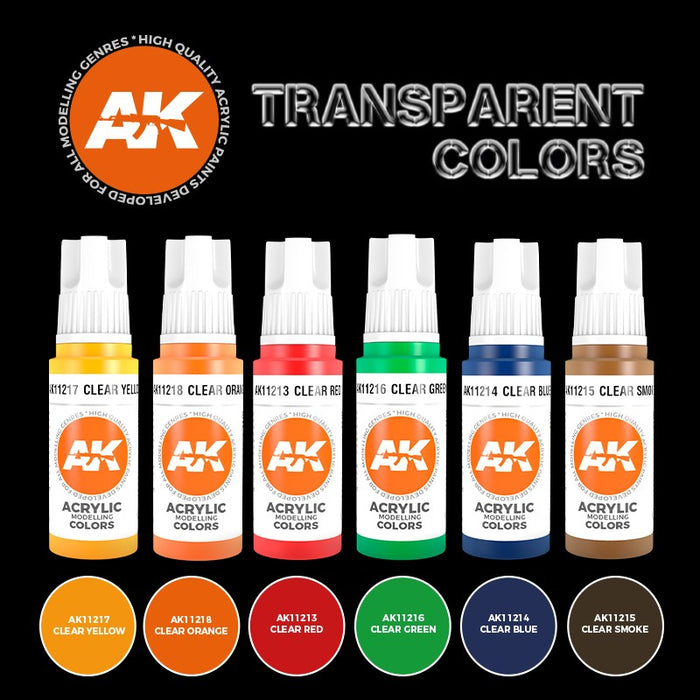 AK Interactive Transparent Color Set - AK11758