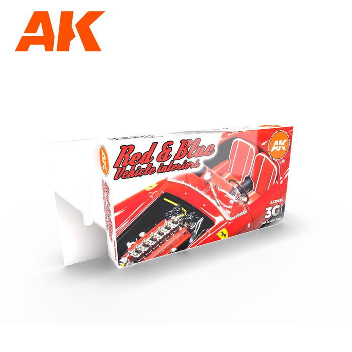 AK Interactive Red and Blue Vehicle Interiors - AK11685