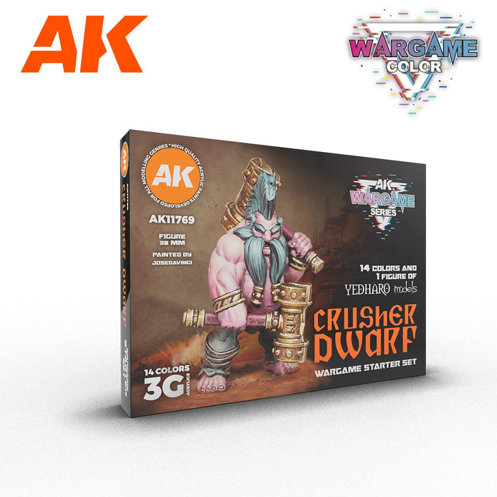 AK Interactive Wargame Color Starter Set: Crusher Dwarf - AK11769