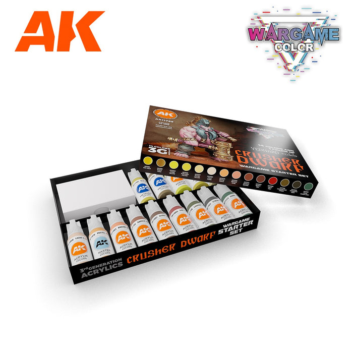 AK Interactive Wargame Color Starter Set: Crusher Dwarf - AK11769