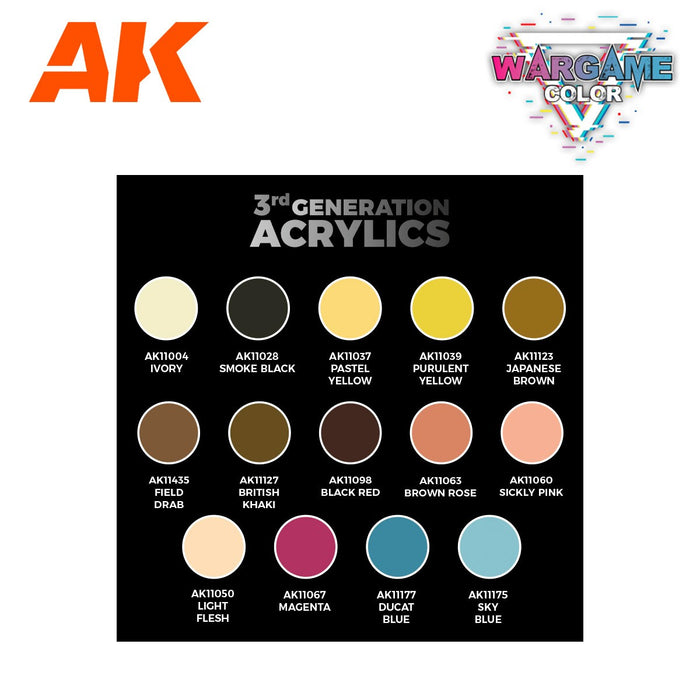 AK Interactive Wargame Color Starter Set: Basilean Abbess - AK11770