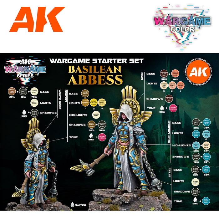 AK Interactive Wargame Color Starter Set: Basilean Abbess - AK11770