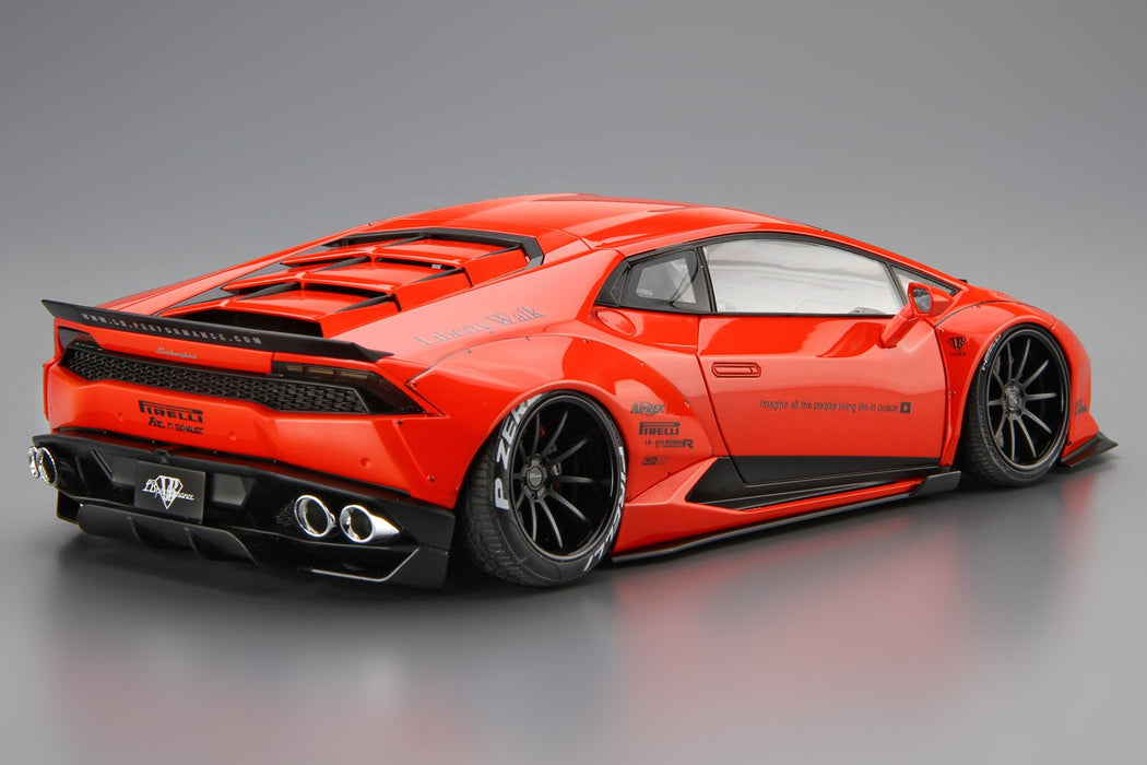 Aoshima Liberty Walk LB-Works Lamborghini Huracan Ver. 1 - 1/24 Scale Model Kit