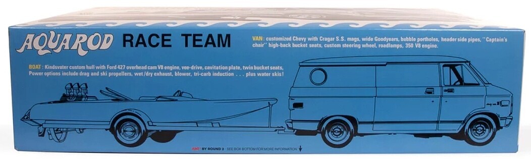 AMT Aqua Rod Racing Team 1975 Chevy Van - 1/25 Scale Model Kit