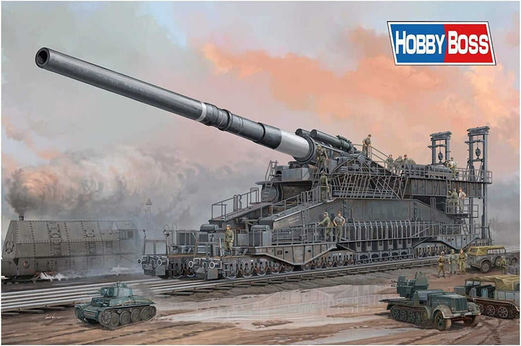 Hobby Boss German 80cm K(E) Railway Gun 'Dora' Vehicle - 1/72 Scale Model Kit