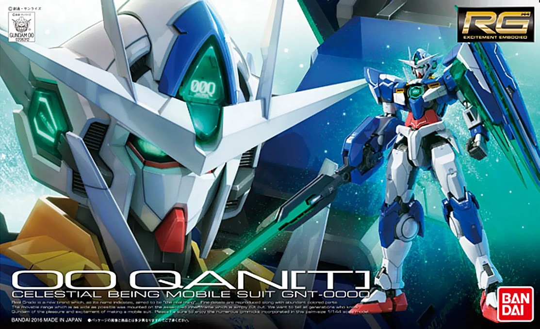 Bandai 00 QANT Gundam RG - 1/144 Scale Model Kit