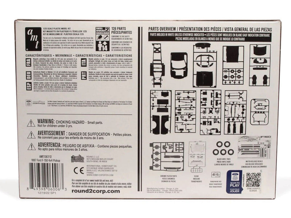 AMT '97 Ford F-150 4x4 Pickup - 1/25 Scale Model Kit