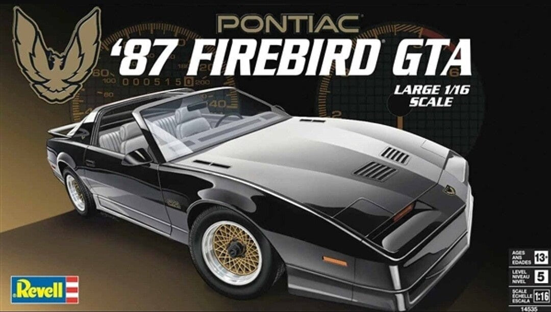 Revell '87 Pontiac Firebird GTA - 1/16 Scale Model Kit