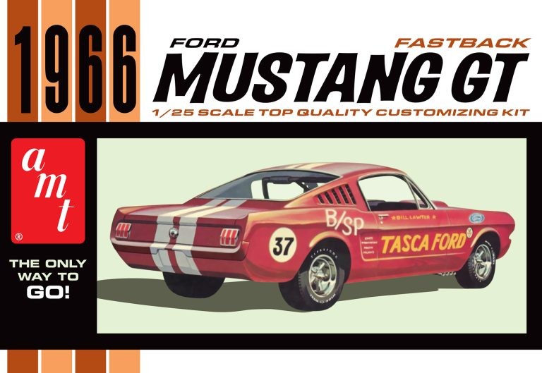 AMT 1966 Ford Mustang Fastback GT - 1/25 Scale Model Kit