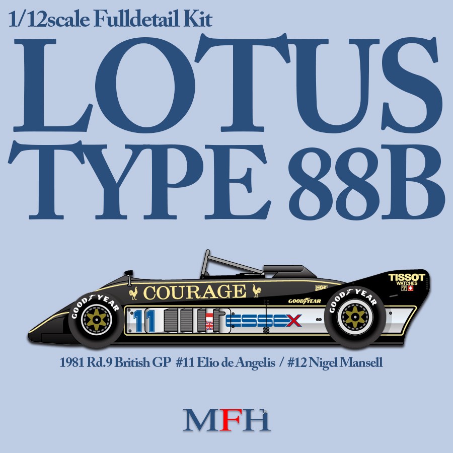 1/12 Scale Model Kit : LOTUS TYPE 88B Full Detail