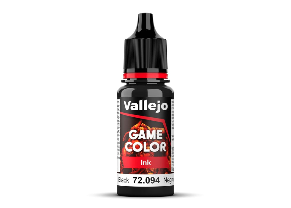 Vallejo Game Color Ink: Black - 18 ml - 72094