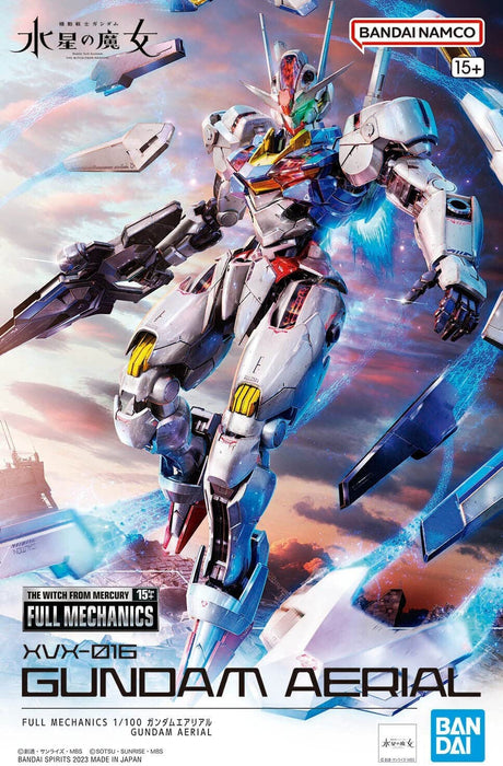 Bandai Full Mechanics Mobile Suit Gundam, Witch of Mercury, Gundam Aerial MG - 1/100