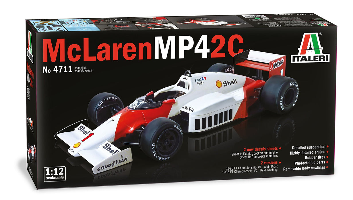 Italeri McLaren MP4/2C - 1/12 Scale Model Kit