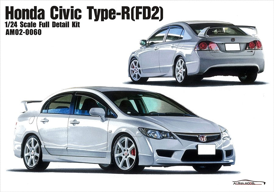 Alpha Model Honda Civic Type-R FD2 -1/24 Scale Model Kit