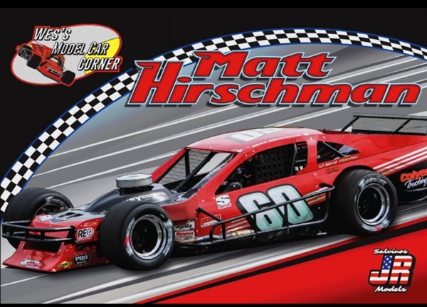 Wes's Model Car Corner Matt Hirschman Asphalt Modified Race Car - 1/25 Scale Model Kit