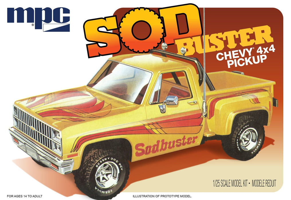 MPC '81 Chevy Stepside Pickup Sod Buster - 1/25 Scale Model Kit