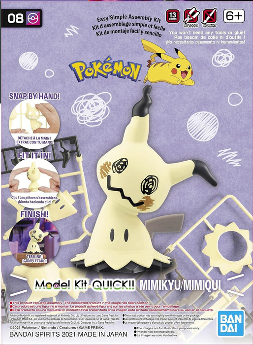 Bandai 08 Mimikyu Pokemon Quick Model Kit