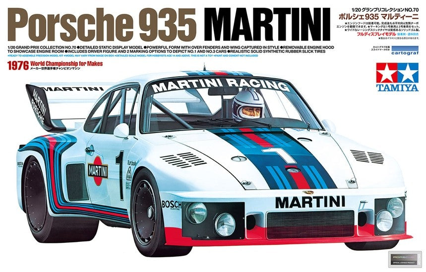 Tamiya Porsche 935 Martini - 1/20 Scale Model Kit