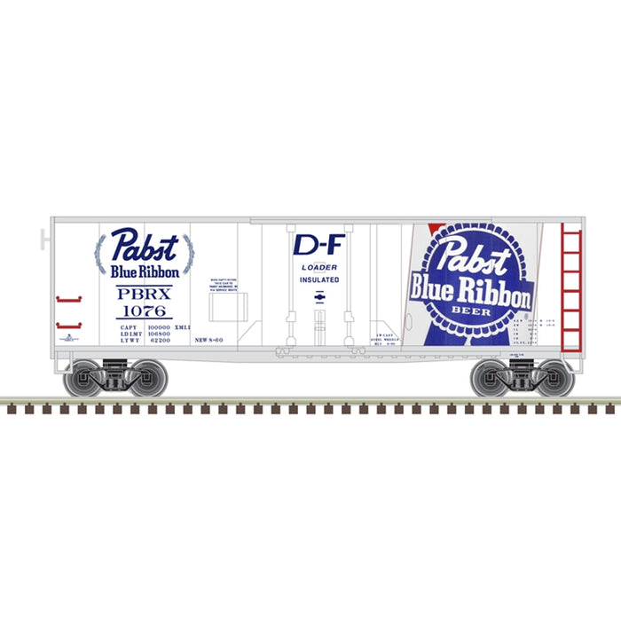 Atlas HO Scale TRAINMAN 40' PLUG DOOR BOX CAR PABST BLUE RIBBON #1072