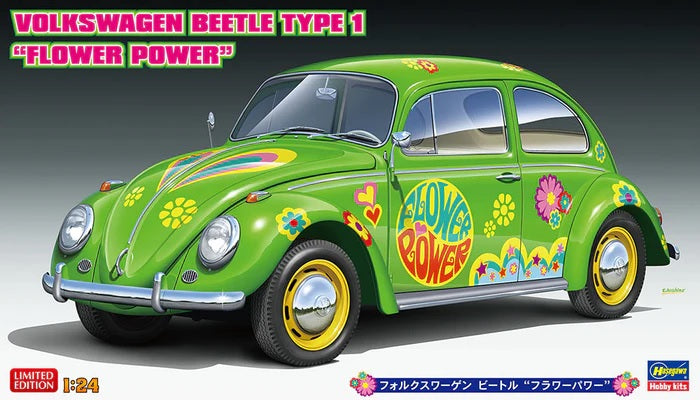 Hasegawa Volkswagen Beetle “Flower Power” - 1/24 Scale Model Kit