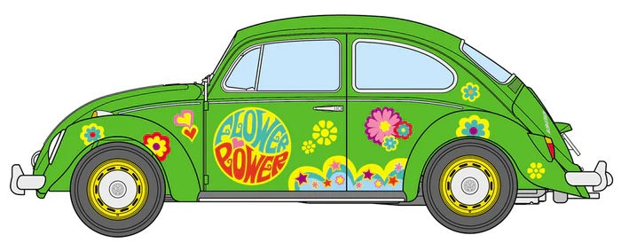 Hasegawa Volkswagen Beetle “Flower Power” - 1/24 Scale Model Kit